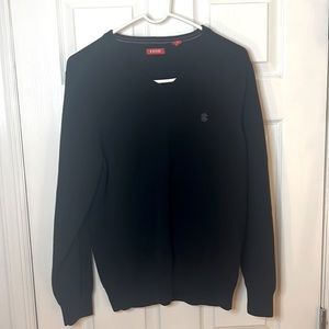 Izod mens v neck polo medium black